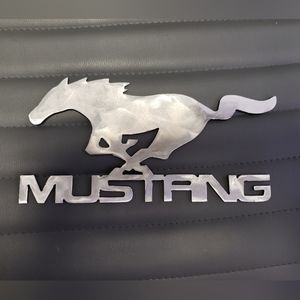Mustang metal wall art